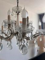 Vintage Kroonluchter met Kristallen, Ophalen, Gebruikt, Glas