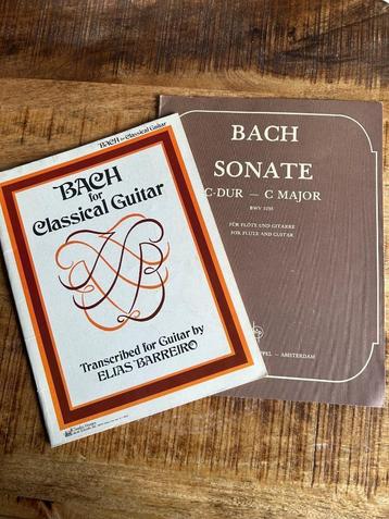 Bladmuziek Gitaar Bach voor klassieke gitaar beschikbaar voor biedingen
