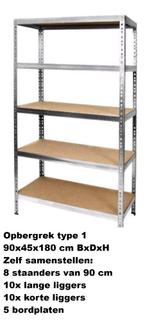 Keuze uit gebruikte opbergrekken, stellingkasten, wandrekken, Huis en Inrichting, Ophalen, Gebruikt, ., .