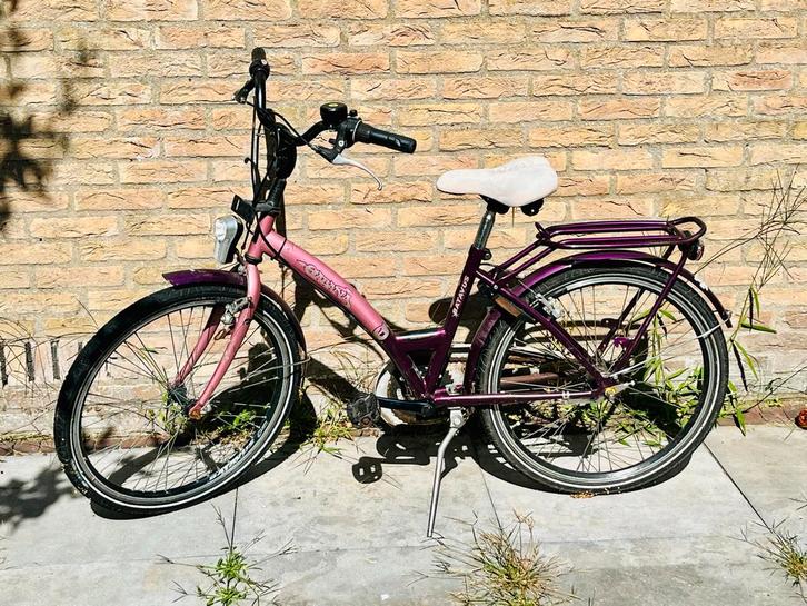 Batavus Gabana Meisjesfiets 24 inch, Fietsen en Brommers, Fietsen | Dames | Damesfietsen, Gebruikt, Batavus, Versnellingen, Minder dan 47 cm