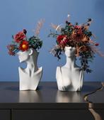 Kare design vaasje Body Art 18 cm, Huis en Inrichting, Woonaccessoires | Vazen, Ophalen of Verzenden, Nieuw, Wit, Aardewerk of Porselein