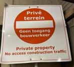 Gebruikt kunststof bord privé terrein 80x80 cm, Ophalen, Gebruikt