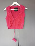 Hardroze gebreid vestje mt M van D-Lite, Kleding | Dames, Maat 38/40 (M), Ophalen of Verzenden, Zo goed als nieuw, Roze