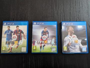 Fifa15, Fifa16 en Fifa18 voor PS4 beschikbaar voor biedingen