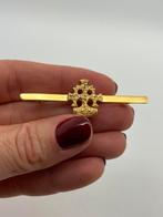 Z417 Prachtige 800zilveren broche goudkleurig, Ophalen of Verzenden, Zilver, Broche, Verguld