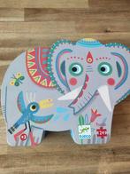 Djeco puzzel olifant 24 stukjes, Kinderen en Baby's, Ophalen, 10 tot 50 stukjes, Zo goed als nieuw
