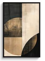 Poster in lijst - foto schilderij - Geometrische vormen, Ophalen of Verzenden