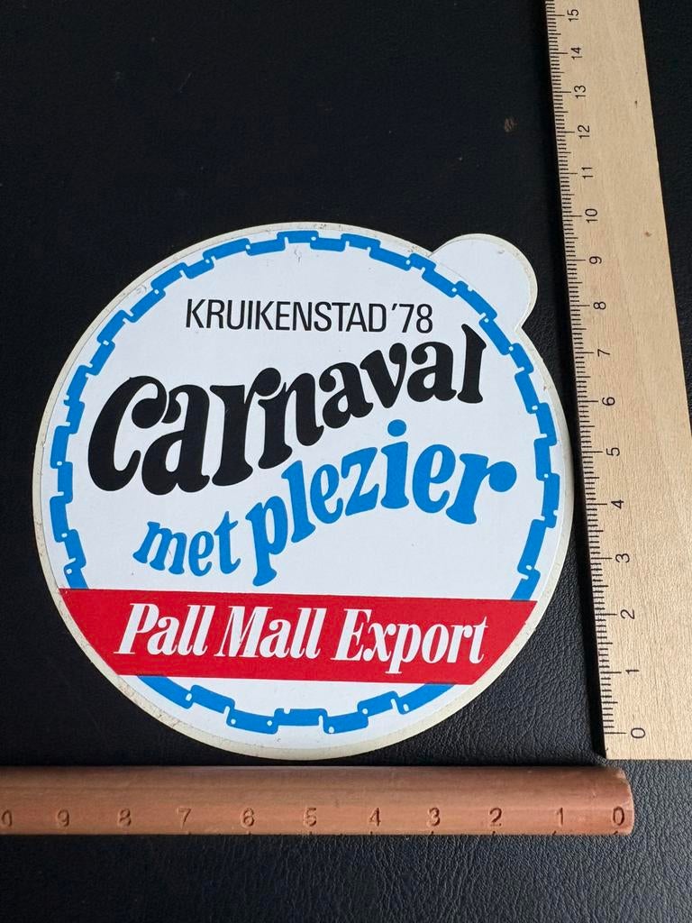 Carnaval Kruikenstad 1978 sticker, Verzenden, Nieuw