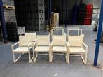 Complete tuinset 10 stoelen + grote tafel (gebruikte staat), Tuin en Terras, Tuinsets en Loungesets, Ophalen, Gebruikt, Meer dan 8 zitplaatsen