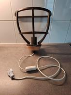 Wandlamp metaal met hout 25cm breed , 16cm diep . ALS NIEUW, Huis en Inrichting, Lampen | Wandlampen, Ophalen of Verzenden, Zo goed als nieuw