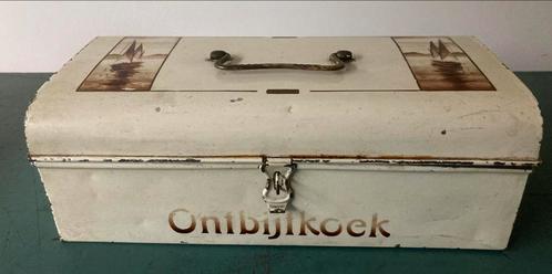 Vintage Ontbijtkoek Blikken Doos Zeilboten, Antiek en Kunst, Antiek | Keukenbenodigdheden, Ophalen of Verzenden