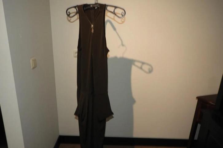Michael Kors jumpsuit broek pak gouden rits merk hanger, Kleding | Dames, Jumpsuits, Zo goed als nieuw, Maat 36 (S), Bruin, Verzenden