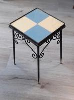 Vintage tafeltje, Minder dan 55 cm, Gebruikt, Metaal of Aluminium, Ophalen of Verzenden