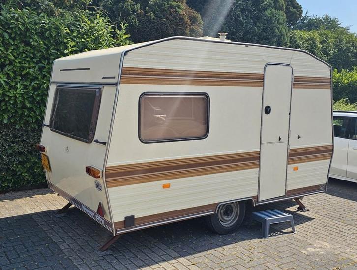 Unieke retro-caravan met airco!, Caravans en Kamperen, Tenten, Zo goed als nieuw, Ophalen