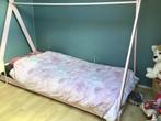 Tipi kinderbed en.casa 90x200cm met lattenbodem en matras, Ophalen, 85 tot 100 cm, Gebruikt, Lattenbodem