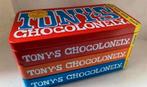 4-Delig blik van Tony’s Chocolonely. Afm. 18x9,5x9,5 cm., Ophalen of Verzenden, Zo goed als nieuw, Overige, Overige merken