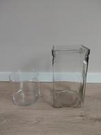 Mooie vazen voor kerststukje, Ophalen, Overige kleuren, Minder dan 50 cm, Glas