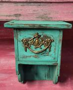 Kleine/India/Ibiza/Console/Hangkastje/Ladekastje, Antiek en Kunst, Curiosa en Brocante, Ophalen of Verzenden