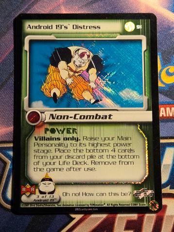 Android 19's Distress 91 DBZ CCG Android Saga Limited Foil beschikbaar voor biedingen