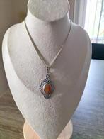 Prachtige antieke zilveren carneool hanger., Sieraden, Tassen en Uiterlijk, Antieke sieraden, Verzenden, Zilver, Hanger