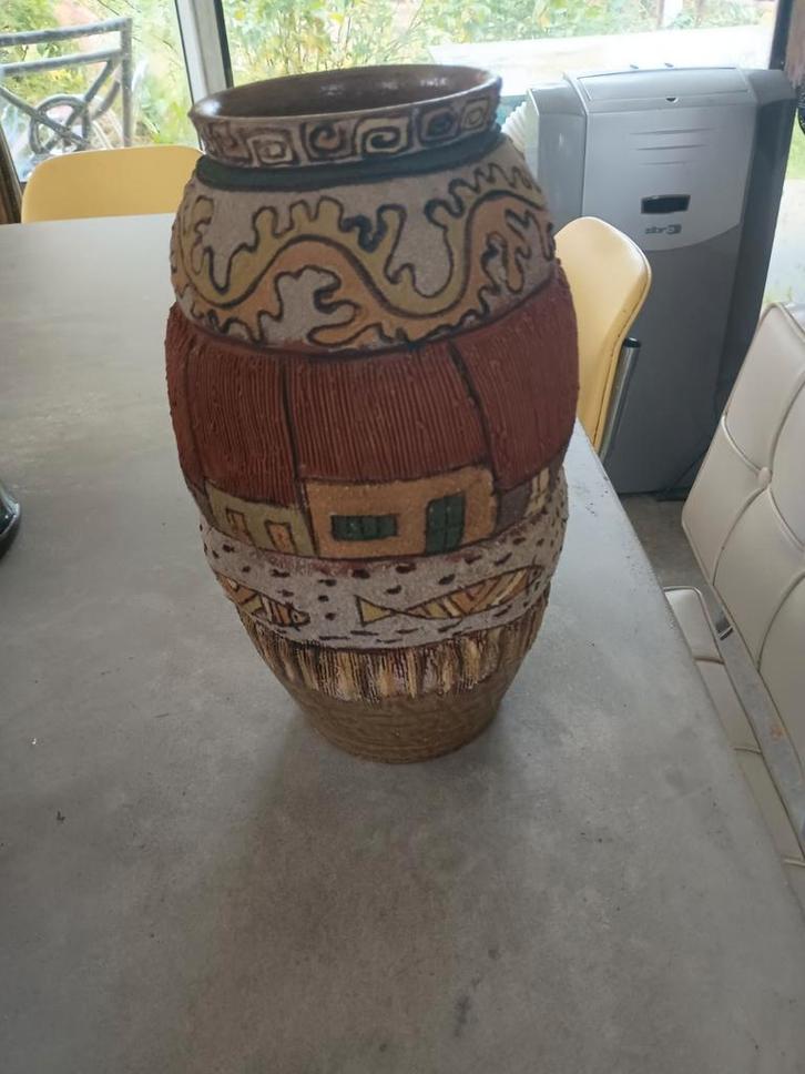Japanse Handgemaakte Vaas - 25cm, Antiek en Kunst, Antiek | Vazen, Ophalen of Verzenden