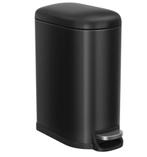 Zwarte Prullenbak met Pedaal - 10 Liter, Met pedaal, 50 tot 75 cm, Ophalen of Verzenden, Zo goed als nieuw