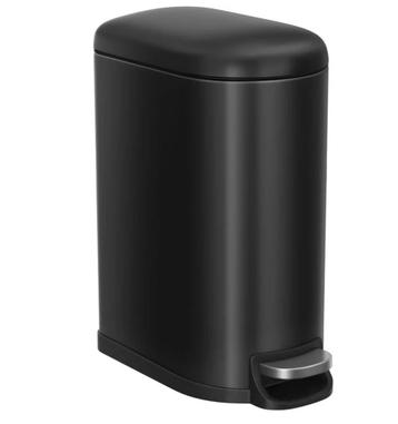 Zwarte Prullenbak met Pedaal - 10 Liter beschikbaar voor biedingen