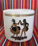 Zuid-Holland dekselpot keramiek vintage aardewerk snoep pot, Antiek en Kunst, Curiosa en Brocante, Ophalen of Verzenden