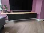 Hang TV meubel met eikenhouten blad, Huis en Inrichting, Kasten | Televisiemeubels, Ophalen, 150 tot 200 cm, Eikenhout, Zo goed als nieuw