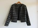 Only jasje, jacquard blazer donkergrijs gemeleerd maat 40, Maat 38/40 (M), Only, Ophalen of Verzenden, Zo goed als nieuw