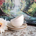 Victoria Czechoslavakia, 2 elegante kop en schotels, Ophalen of Verzenden