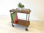 vintage pastoe bijzettafel trolly lp kast platenkast jaren60, Ophalen of Verzenden, Huis en Inrichting