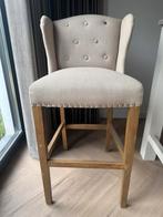 2 prachtige Rivièra Maison barstoelen te koop!, Huis en Inrichting, Ophalen, Met voetsteun, Zo goed als nieuw, Hout