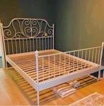Leirvik bedframe 140x200 (zonder lattenbodem/matras), Ophalen, Gebruikt, Wit, Romantisch