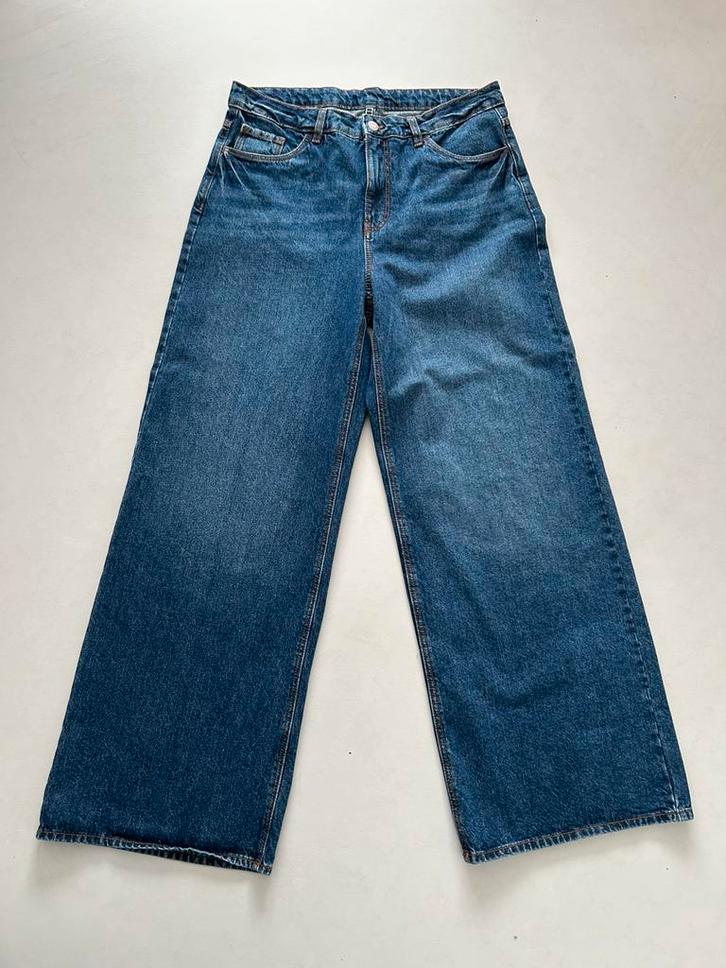 Hema wijde spijkerbroek, maat 42, nieuw, Kleding | Dames, Spijkerbroeken en Jeans, Nieuw, W33 - W36 (confectie 42/44), Blauw, Ophalen of Verzenden
