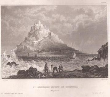 St. Michaels Mount in Cornwall (England) 1846 beschikbaar voor biedingen