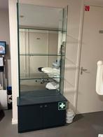 Vitrinekast met glazen achterwand, Ophalen, Gebruikt, 50 tot 100 cm, Glas