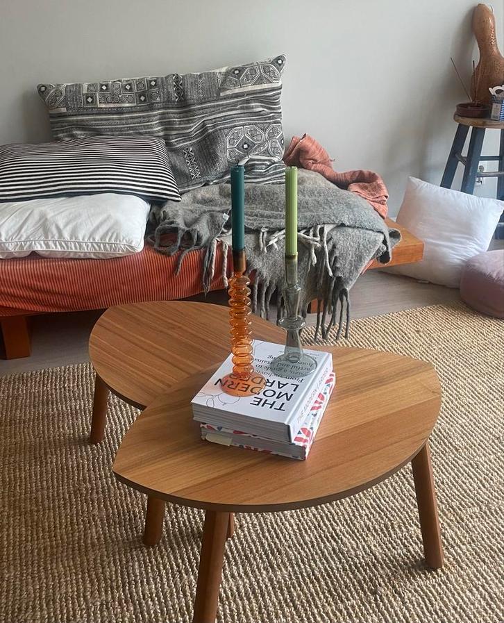 Stockholm Nesting Tafels Walnoot, Huis en Inrichting, Tafels | Salontafels, Zo goed als nieuw, Minder dan 50 cm, Minder dan 50 cm