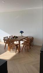 Massief eikenhout eettafel of bureau L150 x B85 x  H77, Ophalen, Gebruikt, 50 tot 100 cm, 100 tot 150 cm