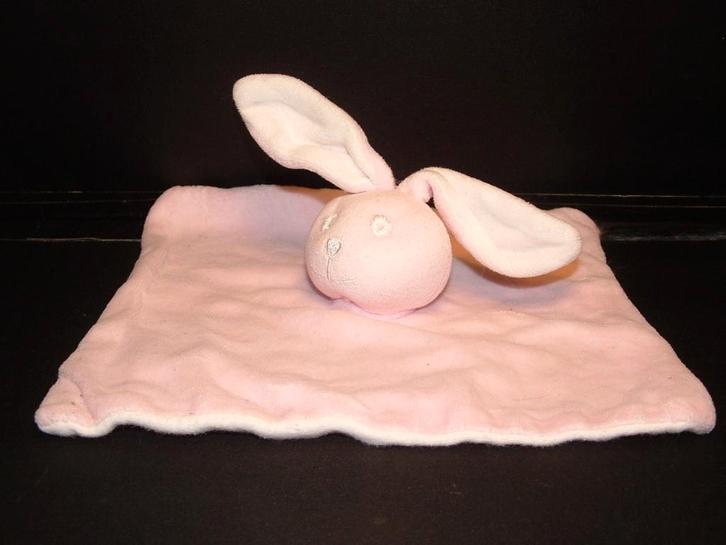 BAMBINO KONIJN KNUFFELDOEK VELOURS LICHT ROZE MET IN HET, Kinderen en Baby's, Speelgoed | Knuffels en Pluche, Nieuw, Overige typen