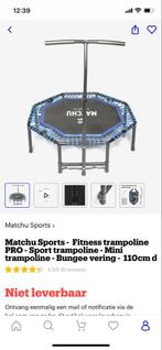Matchu Sports Fitness Trampoline PRO - Mini Trampoline, Ophalen, Gebruikt, Overige typen, Metaal