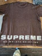 Supreme discharge t-shirt bruin wit maat L, Maat 52/54 (L), Wit, Nieuw, Ophalen of Verzenden