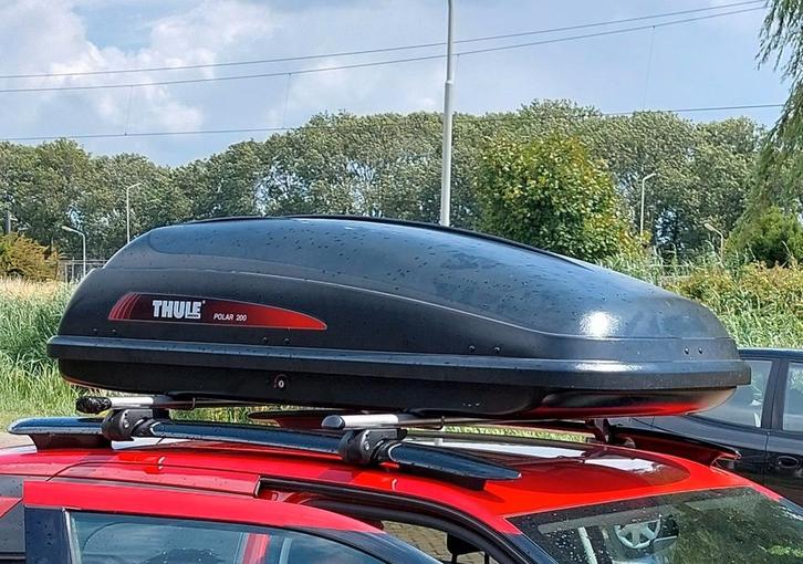 Thule Polar 200 incl. Dakdragers, Auto diversen, Dakkoffers, Zo goed als nieuw, Ophalen