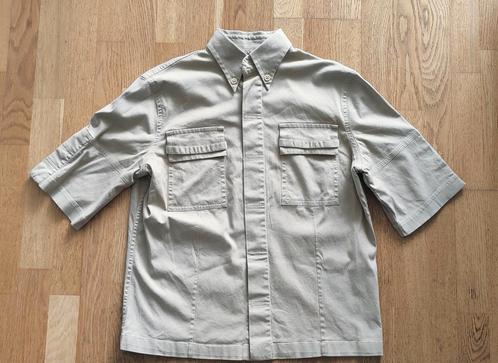 Dsquared² overhemd, korte mouwen  50, Kleding | Heren, Overhemden, Zo goed als nieuw, Beige, Ophalen of Verzenden