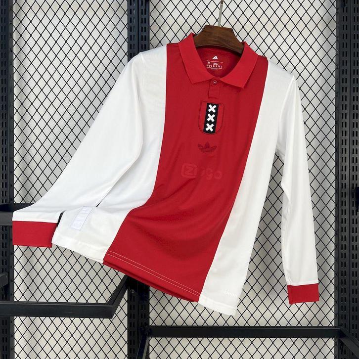 Ajax 24/25 100jaar shirt lange mouwen alle maten beschikbaar, Kleding | Heren, T-shirts, Zo goed als nieuw, Overige maten, Verzenden