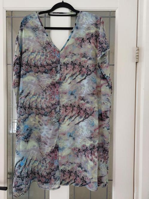 Zgan transparante tuniek van D.jeans by Deluca, mt 50, Kleding | Dames, Grote Maten, Zo goed als nieuw, Blouse of Tuniek, Blauw