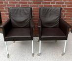 2x Bert Plantagie fauteuil, Minder dan 75 cm, Leer, Zo goed als nieuw, Bert Plantagie
