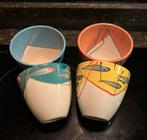 Pottery Basalt 4 mokjes met vismotiefjes, Ophalen of Verzenden