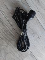 Verlengsnoer / Stroomkabel - Zwart 5 meter, Ophalen of Verzenden, Gebruikt, Kabel of Snoer