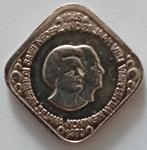 Vierkante stuiver wilhelmina en juliana, Postzegels en Munten, Munten | Nederland, Ophalen of Verzenden, Koningin Wilhelmina, 5 cent